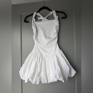 SHEIN Cream Halter Dress